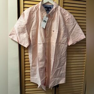 Tommy Hilfiger Men's Pink Short Sleeve Shirt